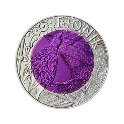 25€ Bionik 2012 – Silber-Niob-Münze – Handgehoben
