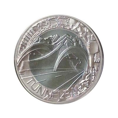 25€ Tunnelbau 2013 – Silber-Niob-Münze – Handgehoben