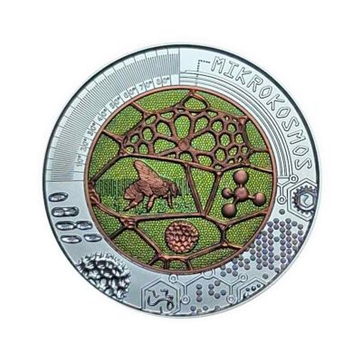 25€ Mikrokosmos 2017 – Silber-Niob-Münze – Handgehoben