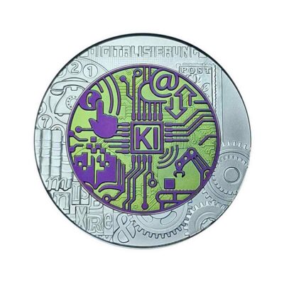 25€ Digitalisierung 2025 – Silber-Niob-Münze – Handgehoben